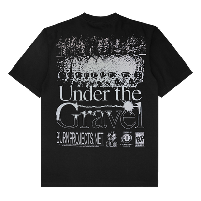 "UNDER THE GRAVEL" T-Shirt (Black)